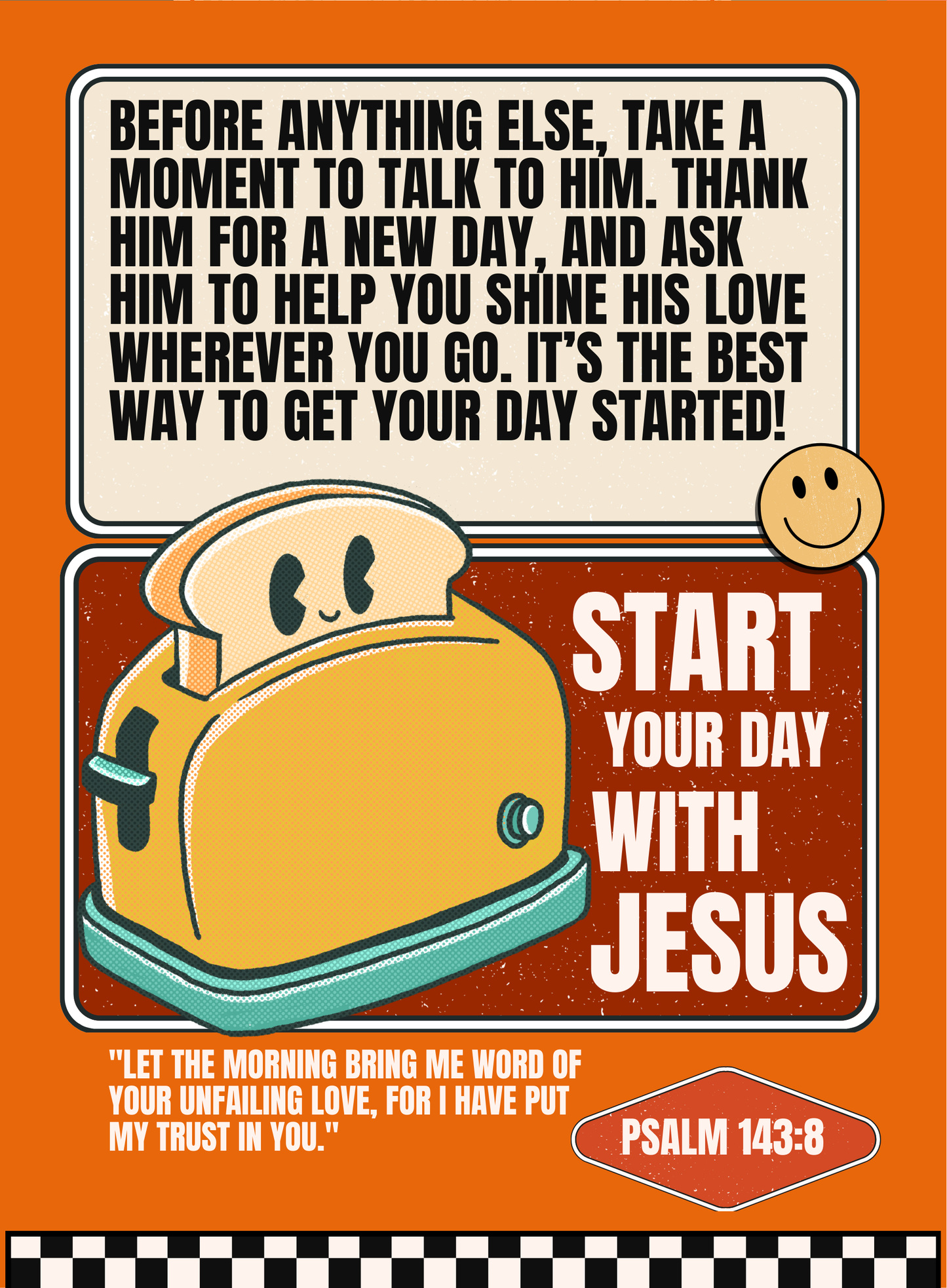 RPS, Rebel Parents Society Love Notes, For Girls, Front Card, Bread, Psalm 143:8