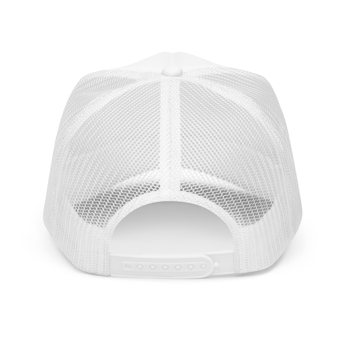 Rebel Parent Society RPS No Compromise Foam Trucker Hat, White, Back Side