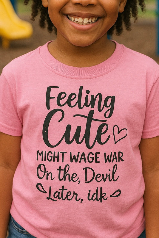 'Feeling Cute' Girl's Classic Tee