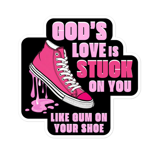 RPS Kids Sticker God's Love is Stuck on You, Sticker Front