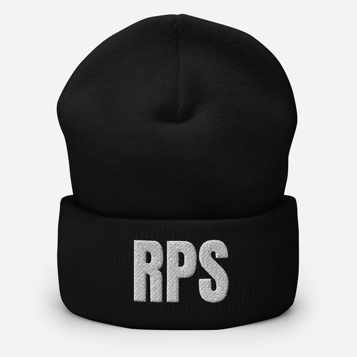 Rebel Parent Society RPS Cuffed Beanie, Black, Front Side