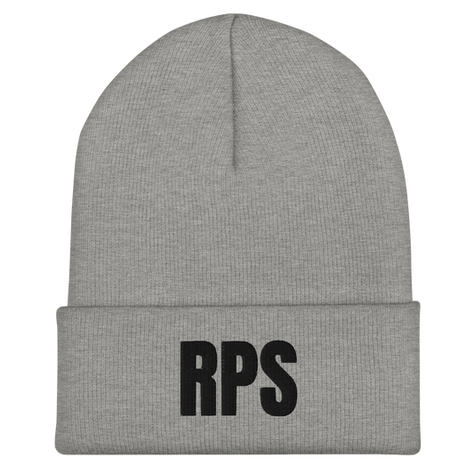 Rebel Parent Society RPS Cuffed Beanie, Gray, Front Side
