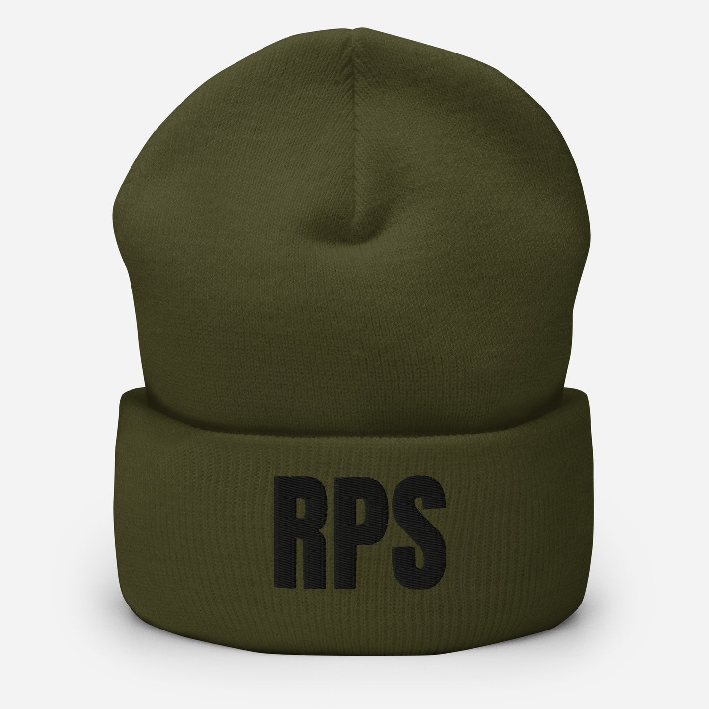 Rebel Parent Society RPS Cuffed Beanie, Green, Front Side