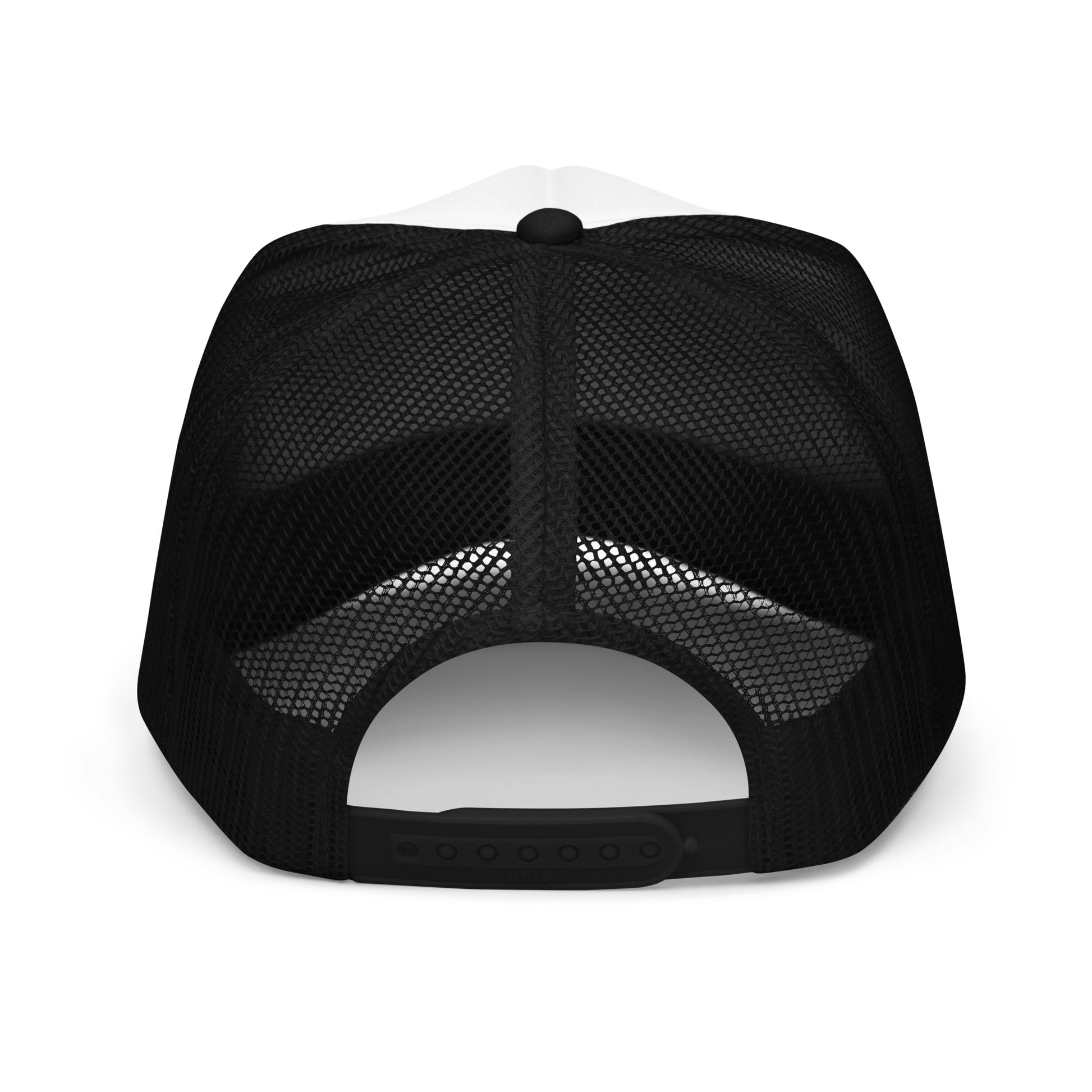Rebel Parent Society RPS No Compromise Foam Trucker Hat, Black/White, Back Side