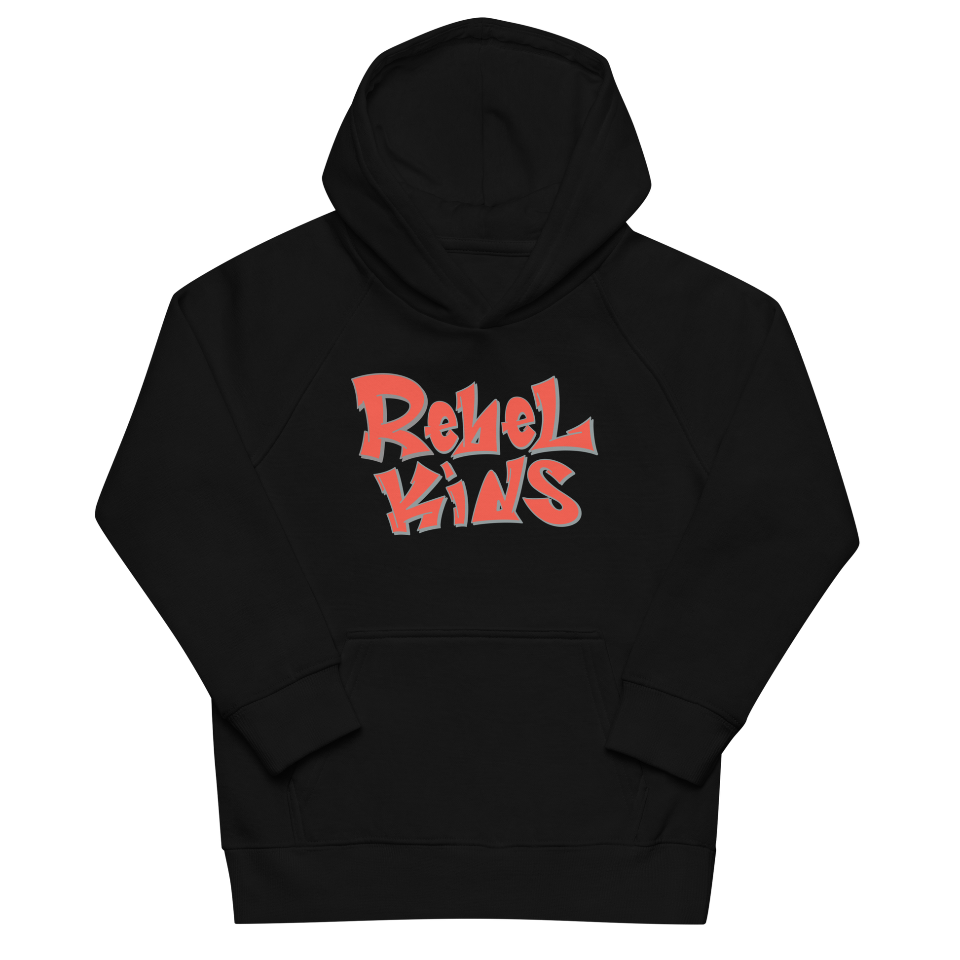Rebel Parent Society Rebel Kids Hoodie, Black, Front