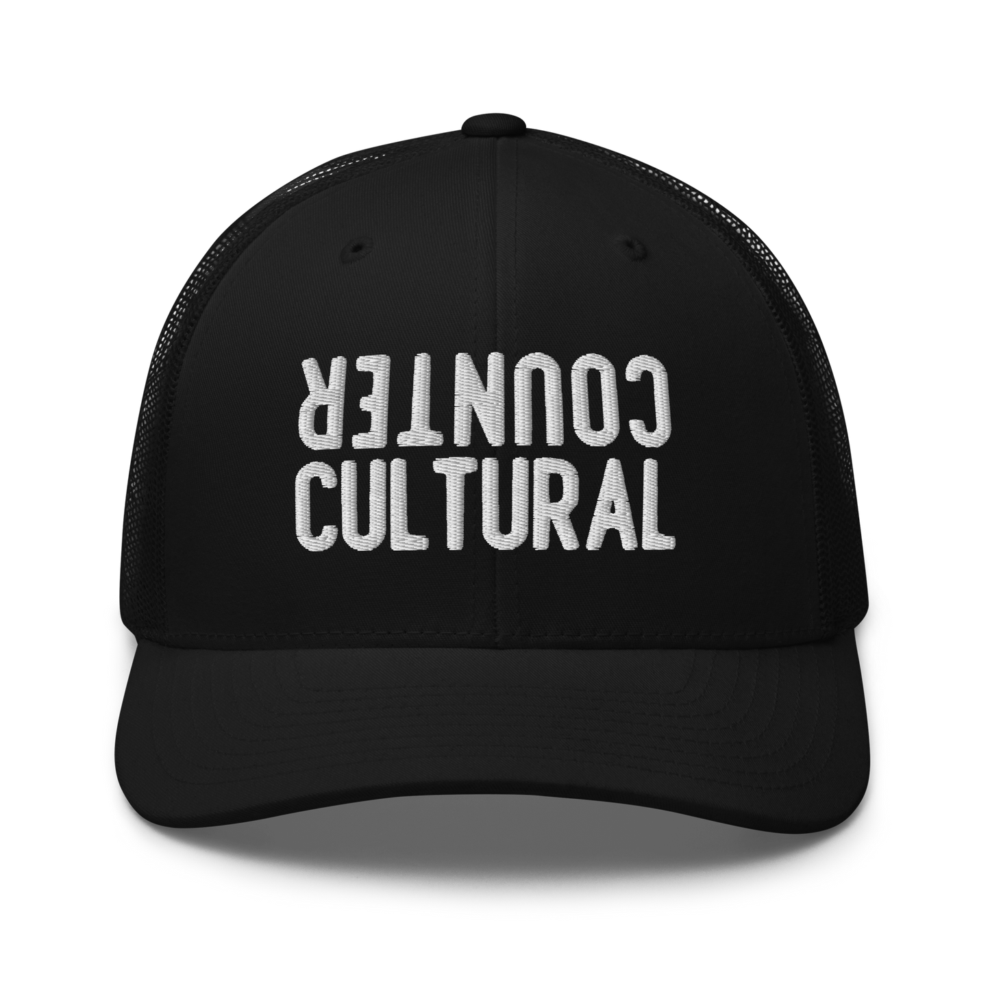 Rebel Parent Society Countercultural Trucker Hat, Black, Front Side