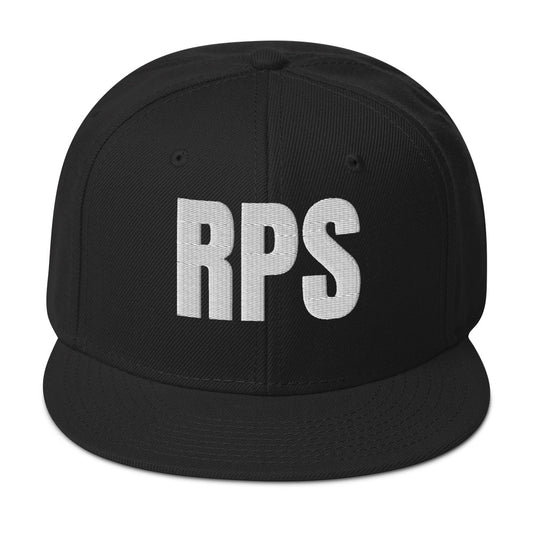 Rebel Parent Society RPS Snapback Hat, Black, Front Side
