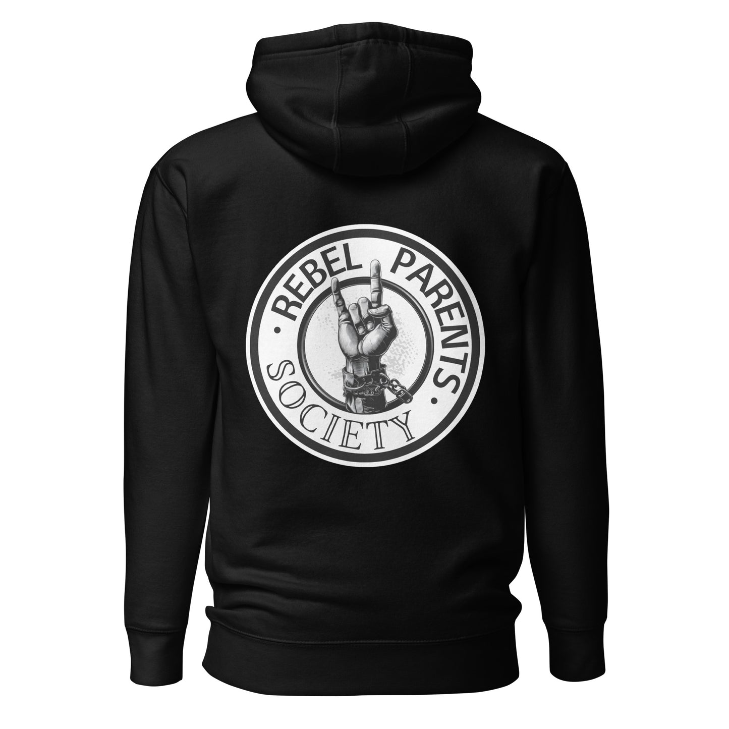 Rebel Parent Society RPS No Compromse Hoodie, Black, Back Side